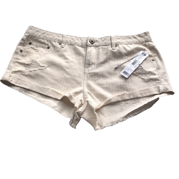 Nwt O’Neill Owen bleach stripe wash denim shorts size 11 - Picture 1 of 10